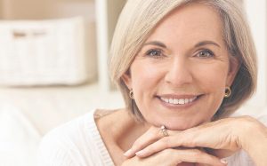 Older woman smiling
