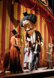 David Langham, Sarah Kameela Impey, Michael Lin, Gershwyn Eustache Jnr and Rebecca Jayne-Davies in Pinocchio - Credit Manuel Harlan