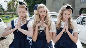 Tamsin Egerton, Gabriella Wilde and Clara Paget in St Trinians 2: The Legend of Frittons Gold