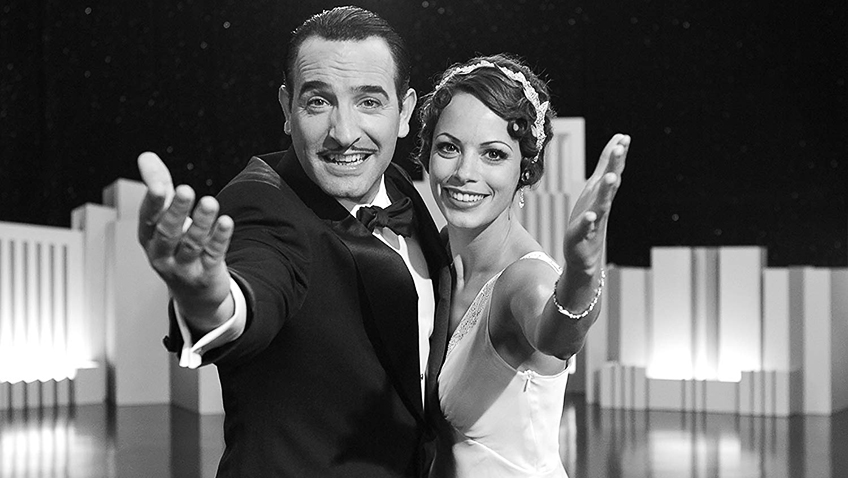 Hazanavicius cleverly reconstructs a silent film while Dujardin and Bejo charm