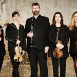 Benjamin Nabarro (Violin), Ruth Gibson (Viola), Claudia Ajmone-Marsan (Violin), Gemma Rosefield (Cello) and Matthew Hunt (Clarinet) of Music in the Round's Ensemble 360