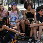 Crystal Moselle, Rachelle Vinberg, Nina Moran, Ardelia Lovelace and Ajani Russell in Skate Kitchen - Copyright Sundance Institute - Credit IMDB