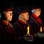 Light and sound display at the Tower of London to mark the centenary of the end of the First World War