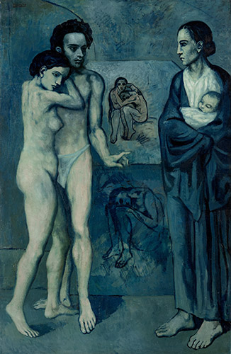 La Vie, 1903 (oil on canvas) by Pablo Picasso (1881-1973) - Copyright DACS