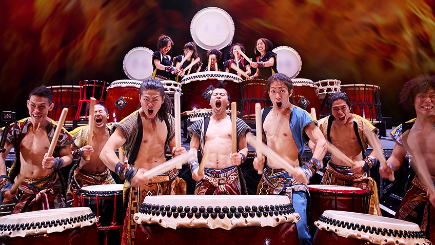 The Japanese drummers are highly skilled and truly amazing