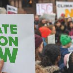 Climate change protest