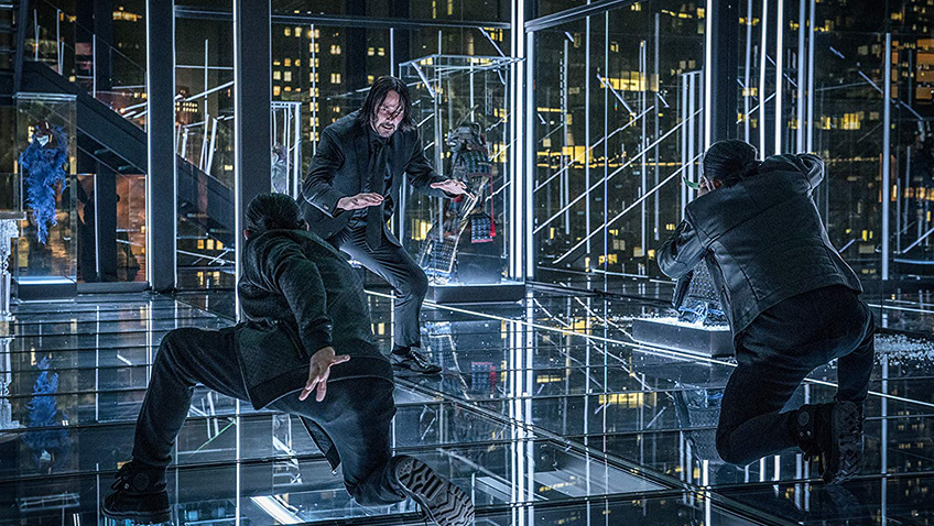 Keanu Reeves is irresistible as a reluctant  assassin, but the impressive fight scenes grow tedious