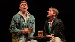 Calam Lynch and Joshua James in Wife - Credit Marc Brenner