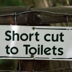 Toilet sign in woods - Free for commercial use No attribution required - Credit Pixabay
