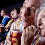Old couple at the cinema