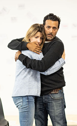 Claire Goose and Navin Chowdhry in The Girl Who Fell - Copyright Helen Maybanks