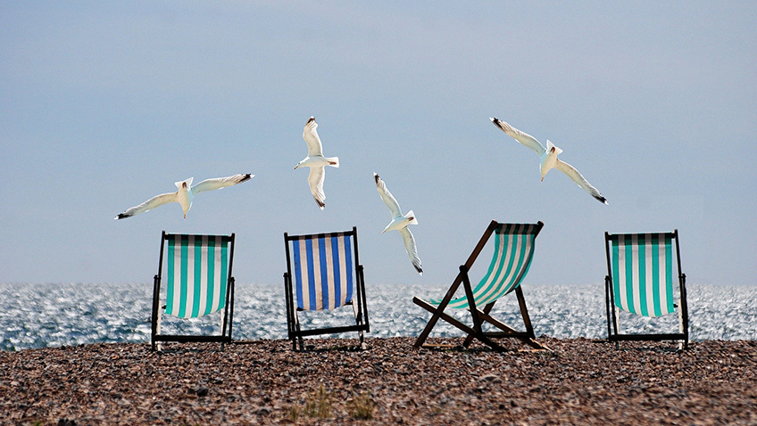 Summer - Beach - Deckchairs - Free for commercial use No attribution required - Credit Pixabay