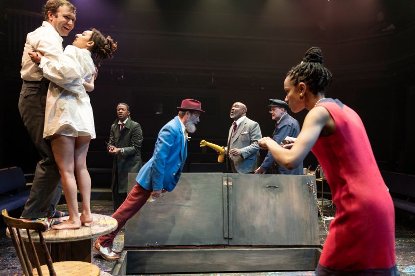 Robert Tanitch reviews Peter Shaffer’s Black Comedy at Orange Tree Theatre, Richmond, Surrey.
